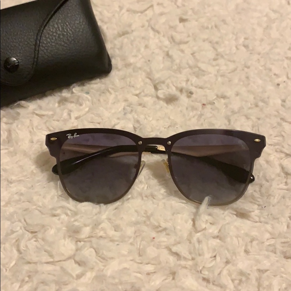 Brownish Purple Ombré Faded Ray-Bans